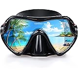 EXP VISION Snorkel Diving Mask, Professional Snorkeling Mask Gear, Ultra Clear Lens with Wide View Tempered Glass Goggles,Ant