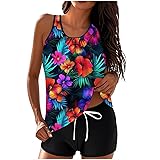 Tankini Swimsuits for Women Tummy Control Blouson