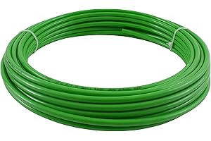 Mytee Products 3/8" OD x 50' Green SAE J844 Nylon Air Brake Tubing DOT Approved | Pneumatic Nylon Air Line Hose for Brake System