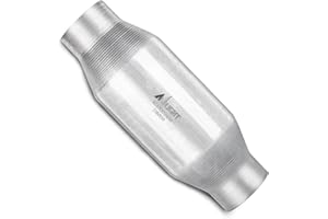 Nilight 2.5'' Inlet/Outlet Catalytic Converter with O2 Port for Chevy Silverado Tahoe Suburban GMC Sierra Yukon Canyon,Dodge Ram Durango Dakota,Ford F150 E150 E250 E350 Ranger,Jeep Cherokee Wrangler