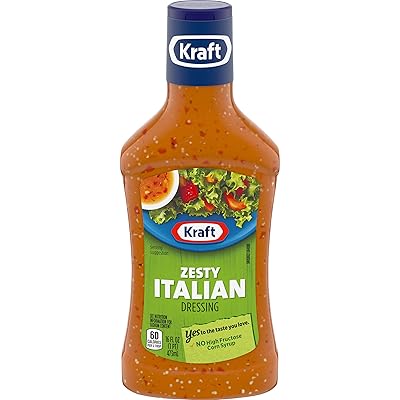 Kraft Zesty Italian Salad Dressing (16 fl oz Bottles, Pack of 6)