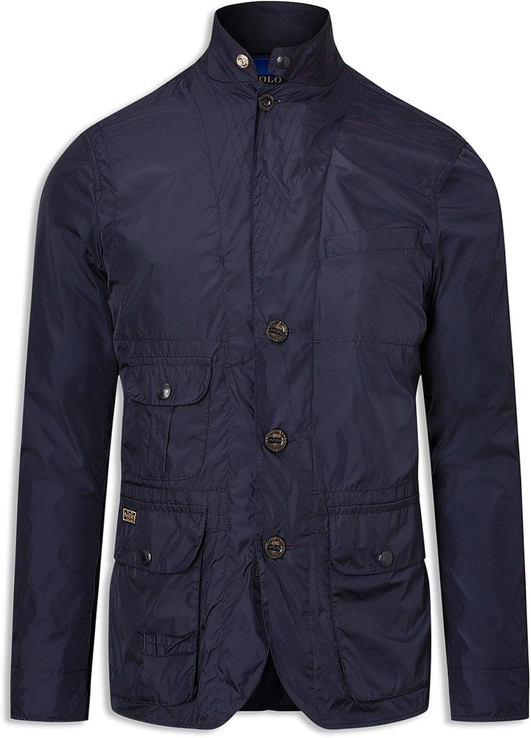 Ralph Lauren Polo Men's Hybrid Sport Nylon Coat Jacket, College Navy Blue at Amazon Menâs 