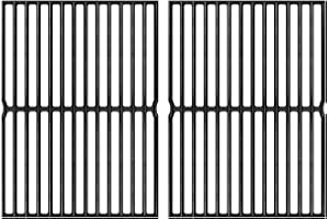 GGC 7522 7521 15" Grill Grates Replacement for Weber Genesis Silver A, Cast Iron Grate Grid for Weber Spirit E/S 200 E/S210, Spirit 500