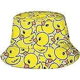 Funny Duck Bucket Hat Fisherman Hat Beach Travel Sun Hat Outdoor Cap for Unisex Men Women