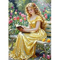 Vintage Lady Diamond Painting Kit – 5D Full Drill Adult Craft For Home Decor (30x40cm)