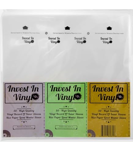 Amazon.com: Invest In Vinyl 100 Clear Plastic Protective LP Outer