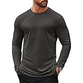 COOFANDY Mens Long Sleeve T Shirts Casual Crew Neck Tee Shirts Lightweight Soft Pullover Tops