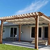 Patio 4'W x 16'L Waterproof Pergola Canopy Shade