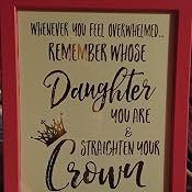 When in Doubt Remember Whose Daughter You Are and Straighten Your Crown , Printable Wall Art