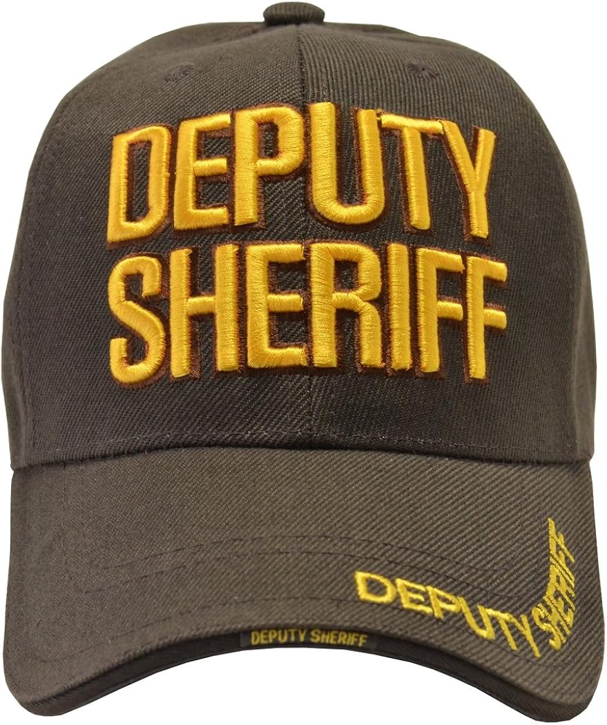 IncredibleGifts Deputy Sheriff Brown Hat Gold Embroidered at Amazon Men