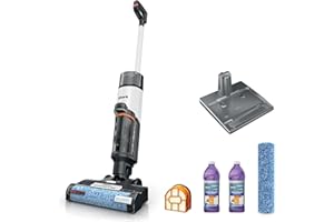 Shark | Wet Dry Vacuum Cleaner | Vacuum and Mop Combo | HydroVac MessMaster | 3-in-1 Self-Cleaning + Powerful Suction | 2 Brushrolls & 2 Solutions Included | Hardwood Floor & Area Rug Cleaner | AW261