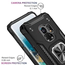 IKAZZ for Galaxy S9 Case,Dual Layer Soft Flexible