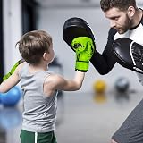 Grosee Kids Boxing Glove 6oz 8oz Green Youth Training Sparring Gloves view 6