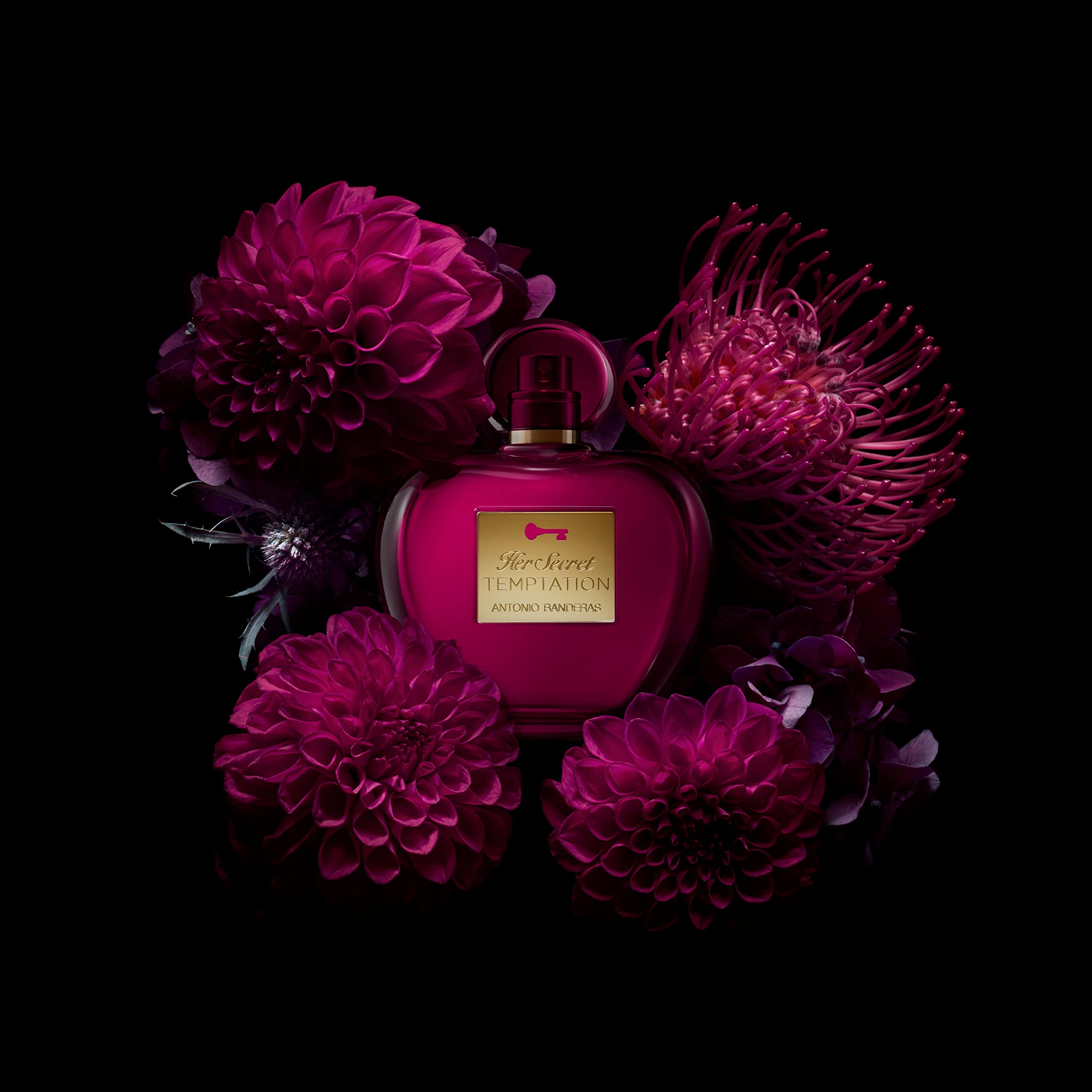 Antonio Banderas Perfumes - Her Secret Temptation - Eau de Toilette for Women - Romantic, Charming and Femenine Fragance - Oriental and Sweet Notes - Ideal for Day Wear - 1.7 Fl Oz
