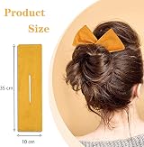 NITAIUN 7 Pieces Deft Bun Hair Bands Hair Clip Multicolor Satin Twist view 2