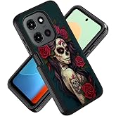 ZXHSBROK for Motorola Moto G 5G 2026 / Moto G Play 5G 2026 Case, Military Grade Heavy Duty 3-Layer Shockproof Drop Protective Cover for Moto G 5G 2026, Sugar Skull Girl Roses