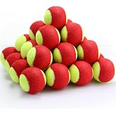 Foilswirl 30 Pcs Tennis Balls Bulk 25% Low Compression Tennis Ball for Beginners Training Practicing Transition Pet Dog Playing Practice (2. 95 Inch)