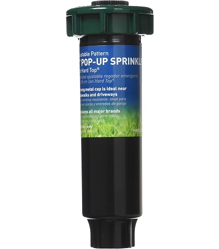 Orbit 54027 plastica irrigatore Pop-up Spray Testa con ugello in Ottone, Full Pattern