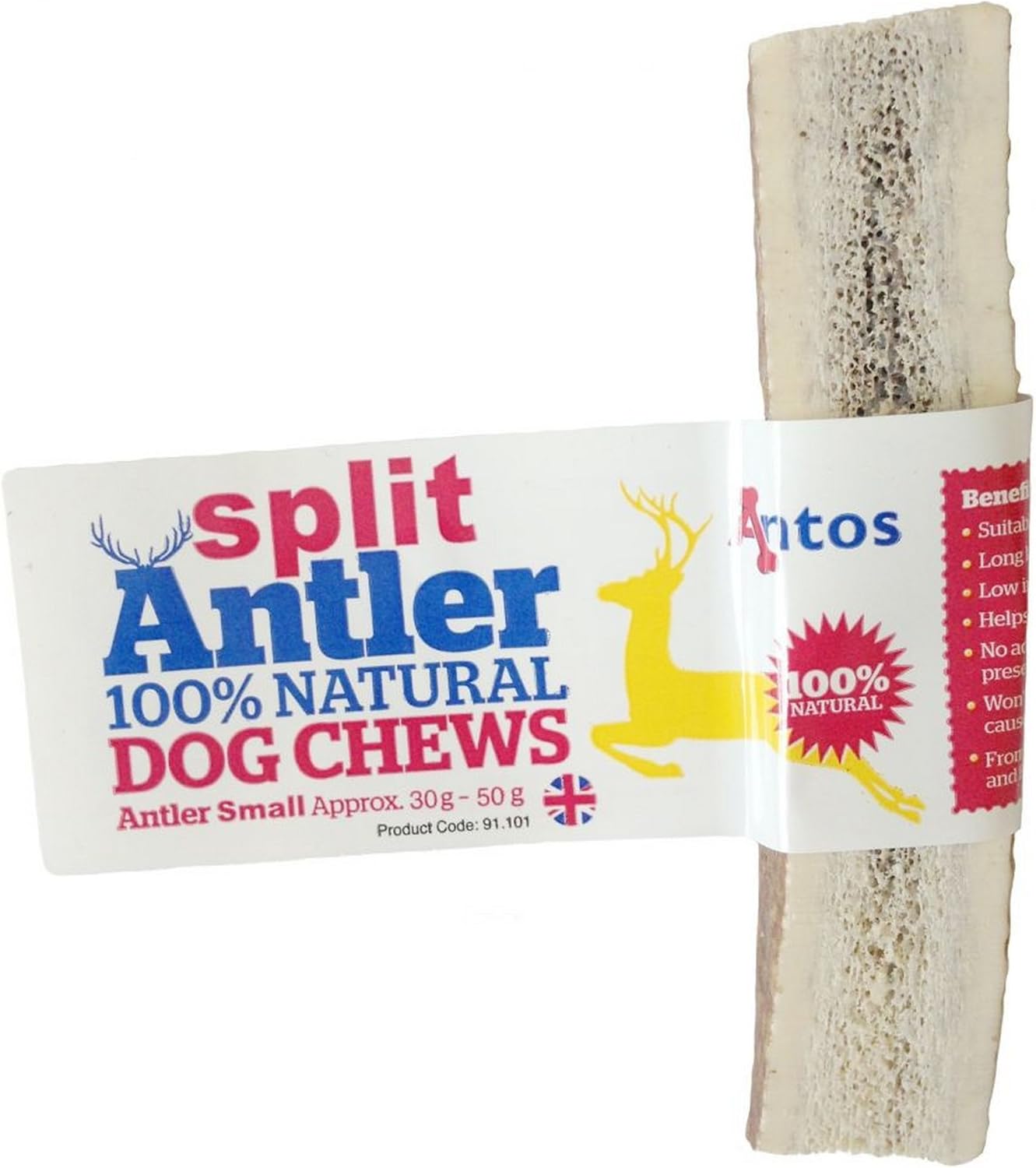 antos antler dog chew