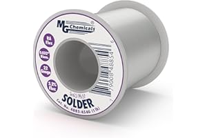 "MG Chemicals 63/37 Rosin Core Leaded Solder, 0.032"" Diameter, 1 lb Spool," (4885-454G)