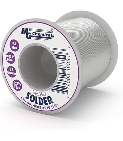 MG Chemicals 60/40 Rosin Core Leaded Solder, 0.062