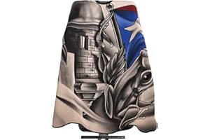 ARIOLUER Barber Cape, Hair Salon Haircut Gown, Hair Cutting Apron with Adjustable Closure, Professional Salon Cutting Barber Skirt