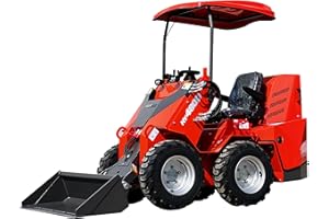 HUAYEE HY480D Ride-On Wheeled Mini Skid Steer Loader | LimitedTime Offer Until Nov 30 with Bucket, 23HP B&S Gas Engine, Three-Pump Hydraulic System, Curbside delivery & Professional unloading Included