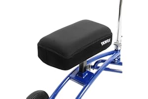 TKWC INC Knee Scooter Memory Foam Two Inch Thick Memory Foam Knee Pad and Cover - Fits Most Knee Walker Models