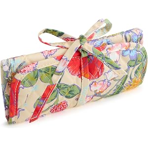 Vera Bradley Premium Cotton Jewelry Roll – All the Pretty Wildflowers