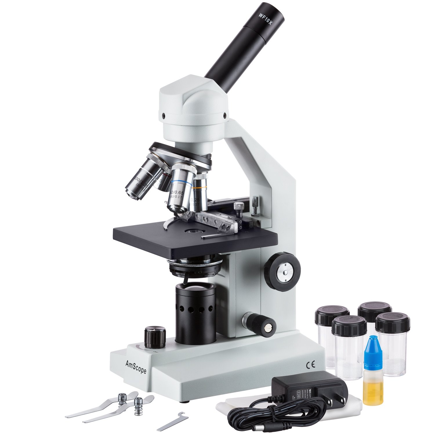 AmScope 40X1000X Student Compound Microscope with