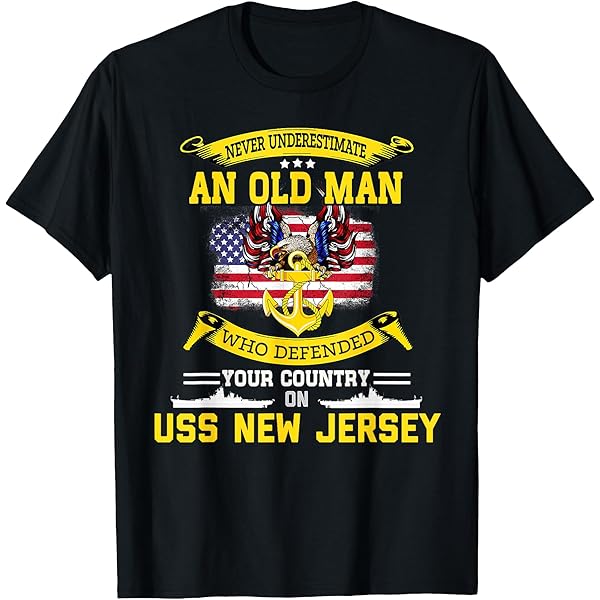 Amazon.com: USS New Jersey BB-62 T-Shirt T-Shirt : Clothing, Shoes