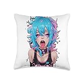 Ahego Anime henti Waifu Throw Pillow