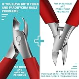 RONAVO Podiatrist Toenail Clippers Thick Nails Professional Curved Blade view 7