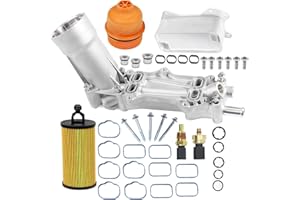 ammtiuny 1set Aluminum Oil Filter Housing Kit 926-959 926-876 For 2011-2018 Wrangler JK 926-959-BK,2011-2016 Dodge,for 200 30