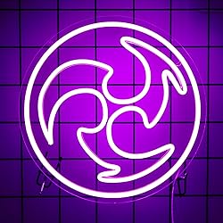 Anime Purple LED Neon Sign for Room,Game Room,Party