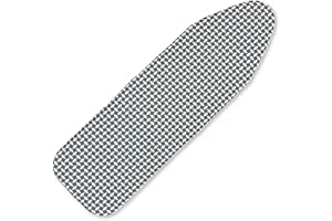 Ironing Board Cover and Pad,Sewn-in Thick Feltpads,Elastic Edge,15"x48"Scorch & Stain-Resistant Replacement Ironing Board Cov