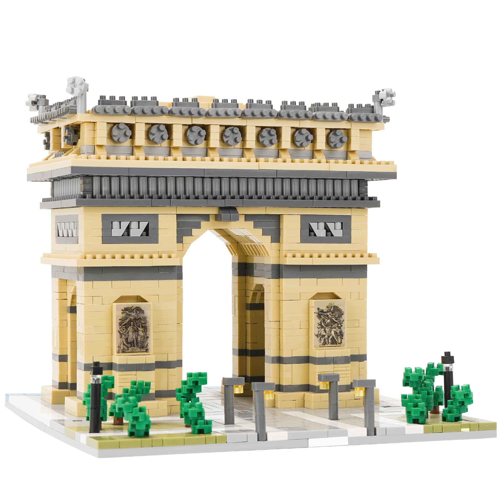 LULUFUN Building Block Set, Arc De Triomphe Architecture Model Blocks Kit, Collectible Model Sets to Build, Toy Gifts for Kids and Adults 2020pcs — image 1