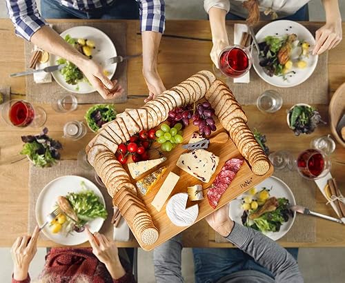 Extra Large Bamboo Cheese Board Wooden Charcuterie Board