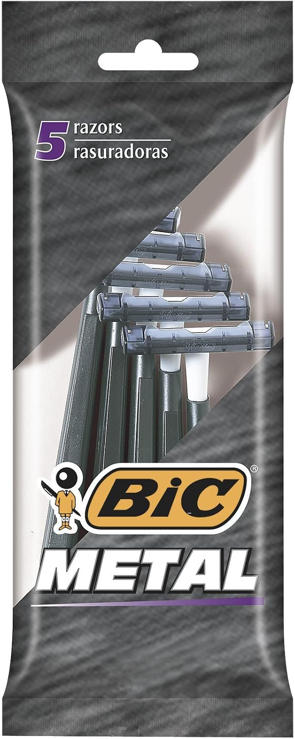 5 razors BIC metal razors - 5 pack (070330903913)