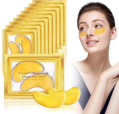 URAQT Under Eye Masks 10 Pairs Collagen Hydrating Gel Patches Wrinkles
