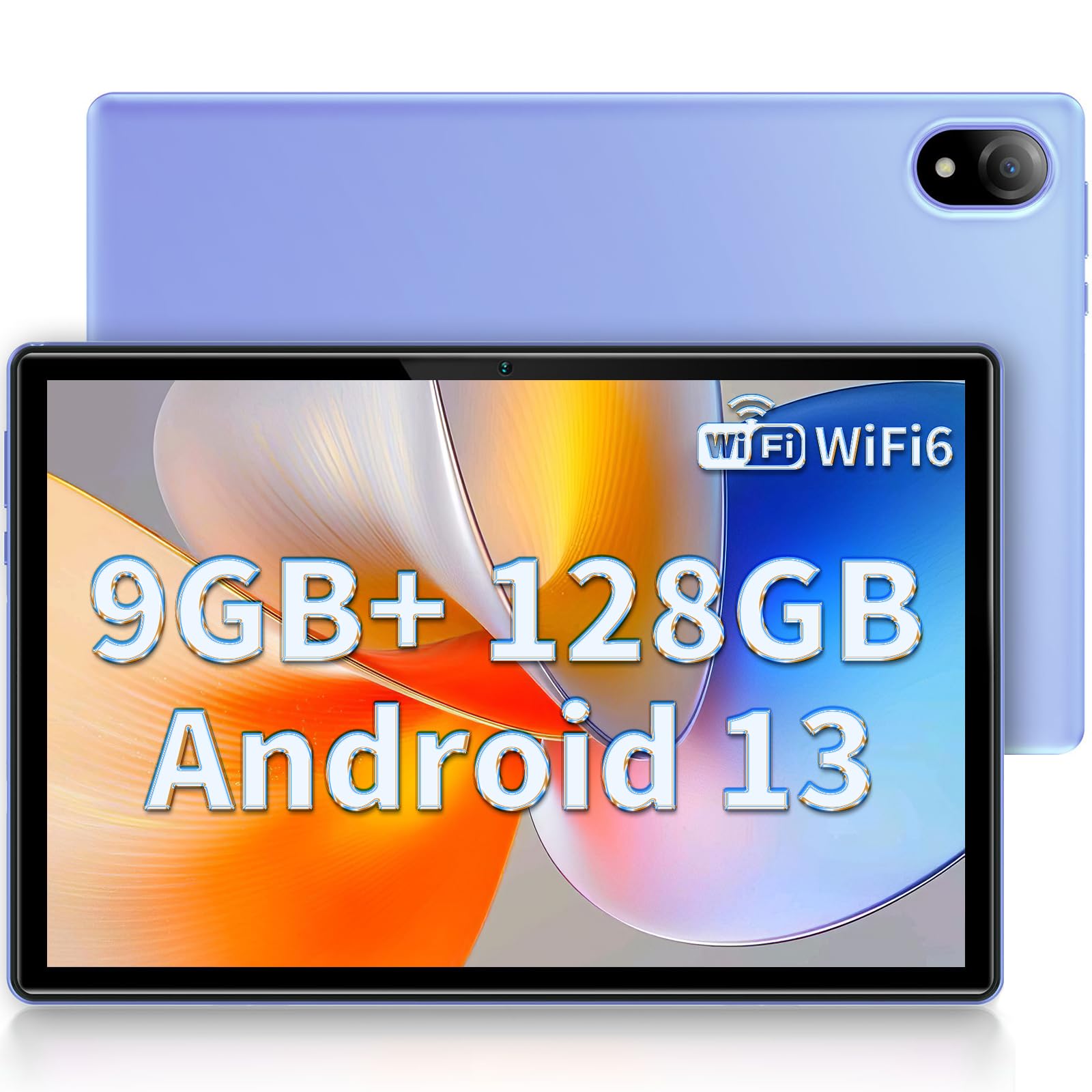 DOOGEE U10 Android Tablet, 9GB RAM + 128GB ROM(TF 1TB) Android 13 Tablet Quad-Core 2.0 GHz, 10.1