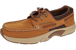 Rugged Shark Men's Atlantic Oxford Boat Shoes