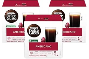Nescafé Dolce Gusto Café Americano, Café en Cápsulas, 3 Paquetes de 16 Cápsulas c/u