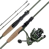 KastKing Spartacus II Twin-Tip Fishing Rod and Reel Combo | 2-Piece Rods with Extra Tip, Spinning &amp; Casting Combo, KastFlex IM6 Graphite Blanks, Fishing Poles and Reels Combo