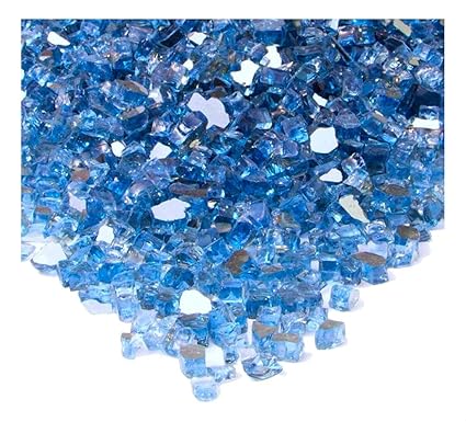 Amazon Com Pacific Blue Reflective Fireglass 1 2 Inch Fireplace