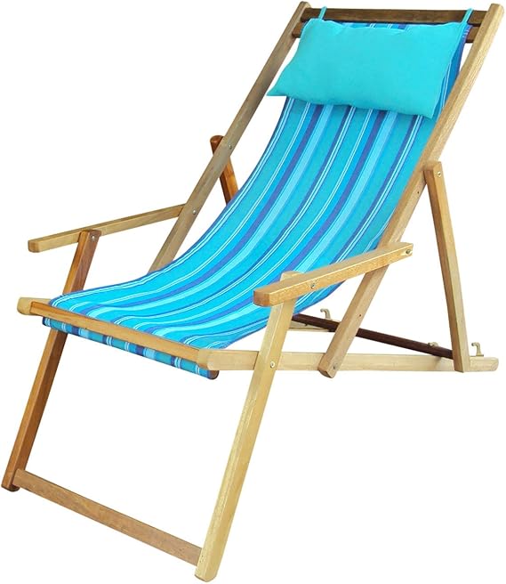 Hangit Poliéster Tela Silla de Madera Jardín Sala Plegable Muebles