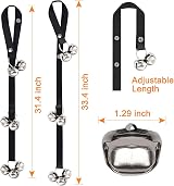 MEKEET Potty Doorbells for Dogs Training Bells Adjustable Nylon Rope 1PCS view 7