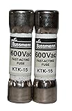 KTK-15 Fuse 892583 15 Amp 600 Volt (2 Pack) QSU