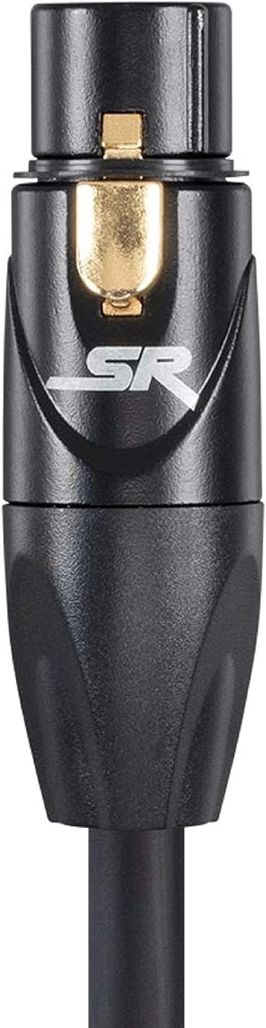 Monoprice 104752 Premier Series XLR Male to XLR Female - 10Ft - Black - Gold Plated | 16AWG Copper Wire conductors [Microphone & Interconnect]: Home Audio & Theater
