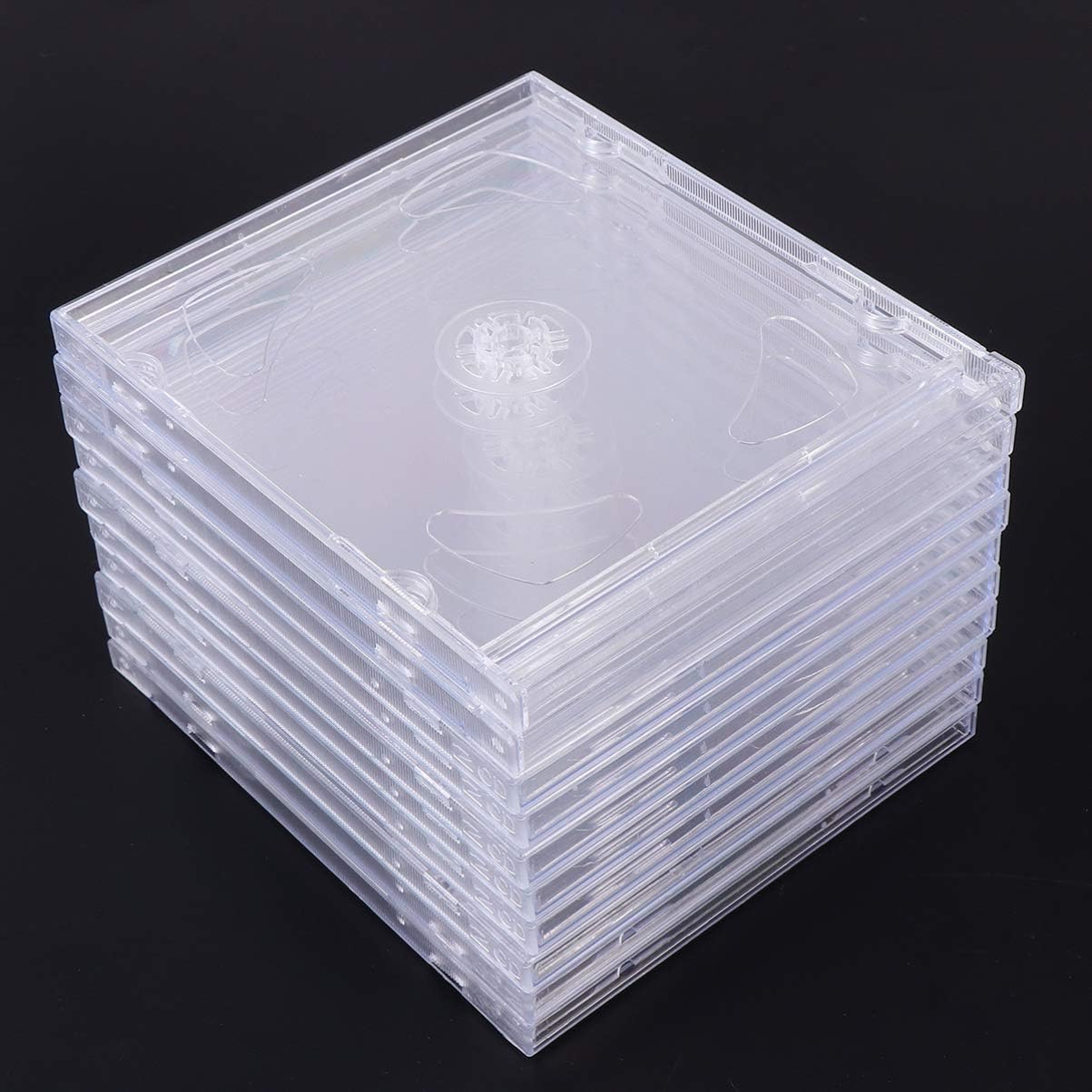 Savacaf Com Mobel Cd Dvd Stander Solustre 10 Stuck Transparente Dvd Hullen Cd Aufbewahrungsboxen Cd Schutzhullen Fur Heimkino Studio